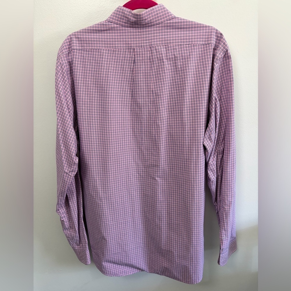 Ralph Lauren Men's Pink and White Checkered Shirt - Picture 2 of 7
